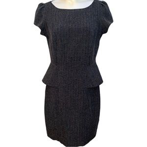 BCX gray peplum dress